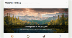 Desktop Screenshot of macphailharding.com